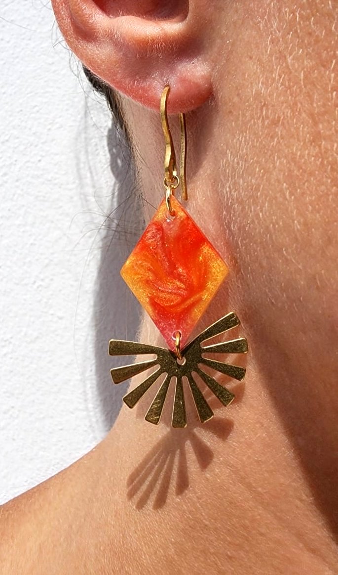 Boucles d'oreilles "Erythie "