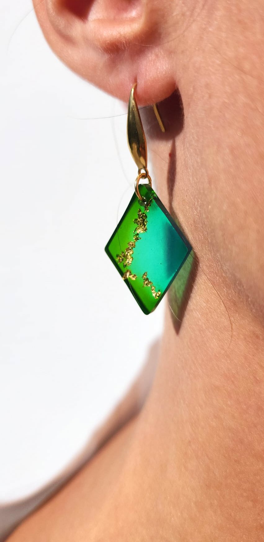 Boucles d'oreilles "Menthé"