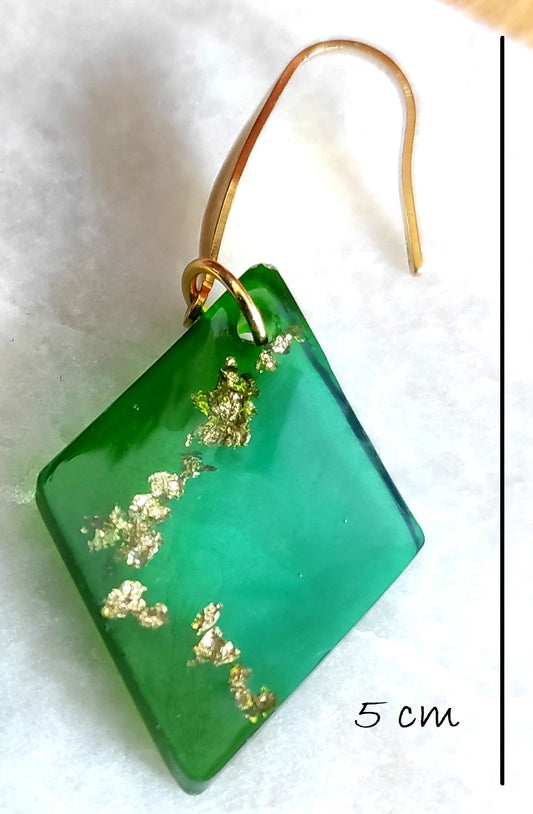 Boucles d'oreilles "Menthé"