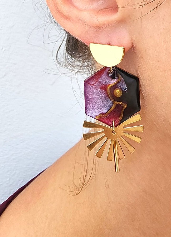 Boucles d'oreille "Perséphone"