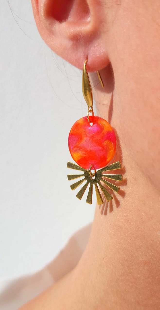 Boucles d'oreilles "Phosphoros "