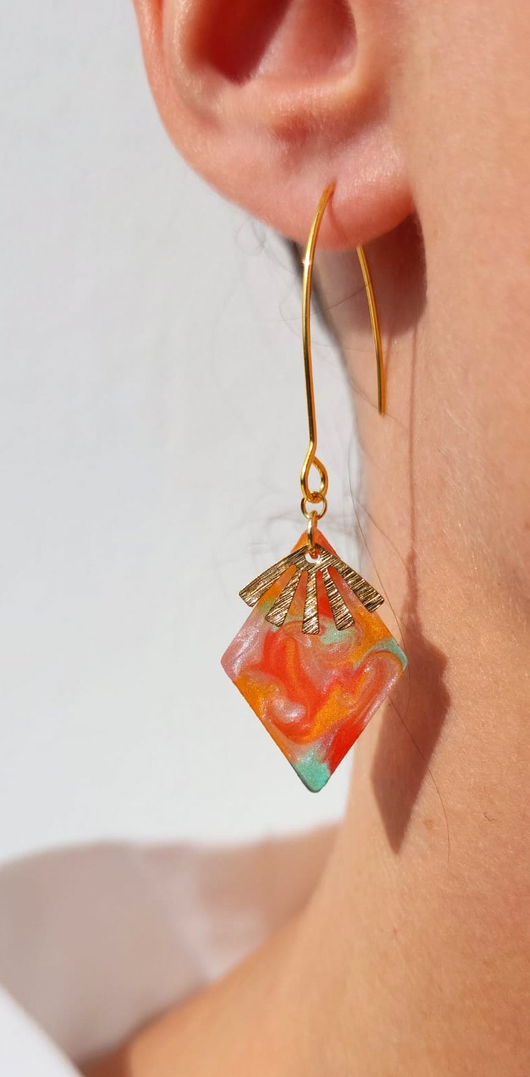 Boucles d'oreilles "Hélios 3"