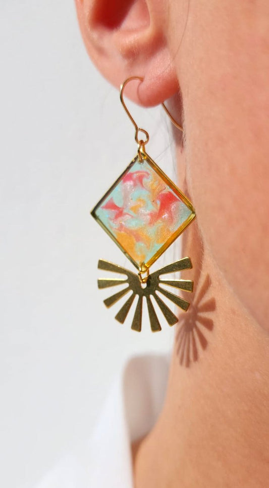 Boucles d'oreilles "Hélios"