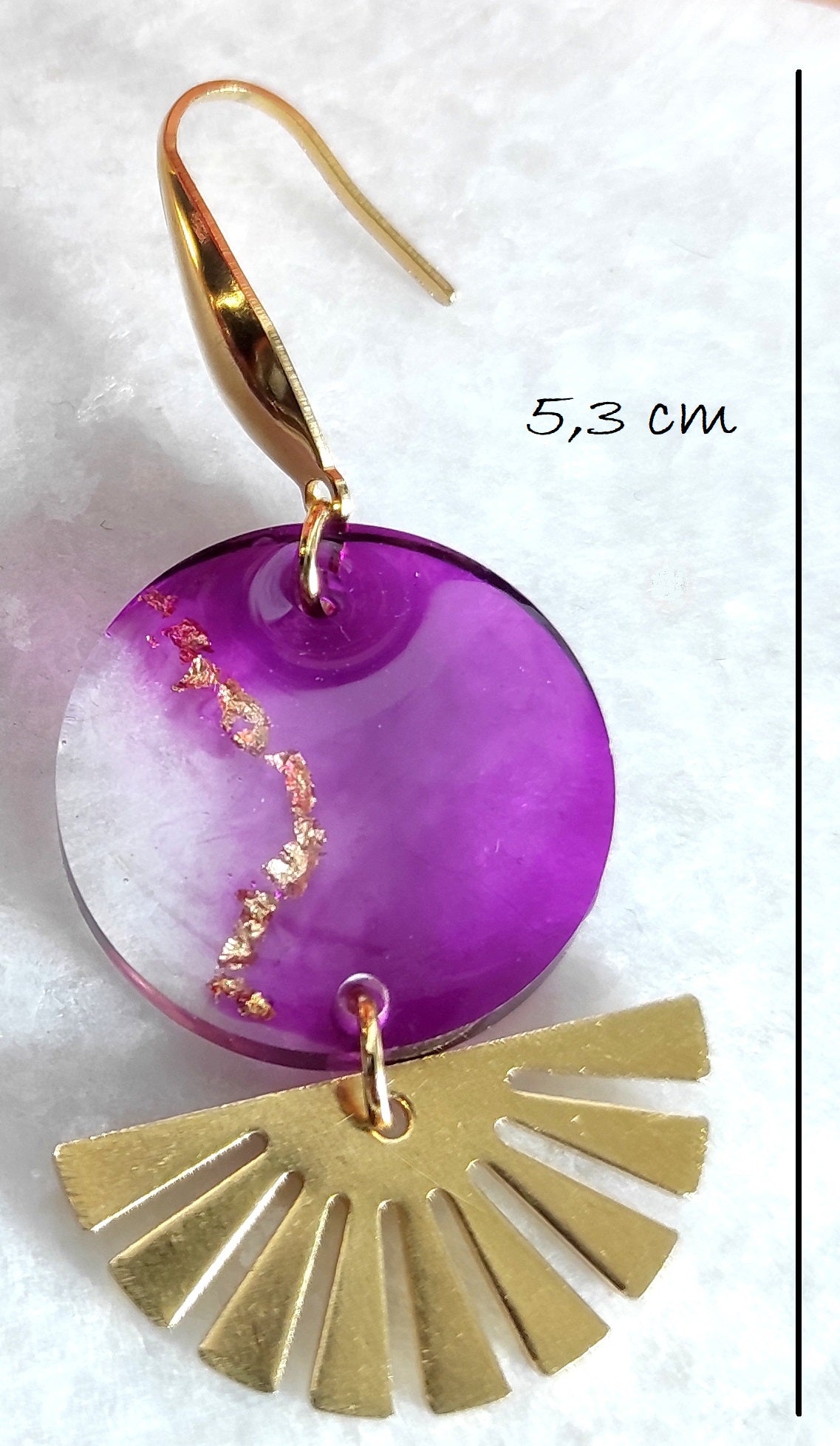 Boucles d'oreilles "Rhodanthé"