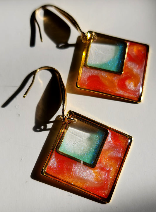 Boucles d'oreilles "Hélios 4"