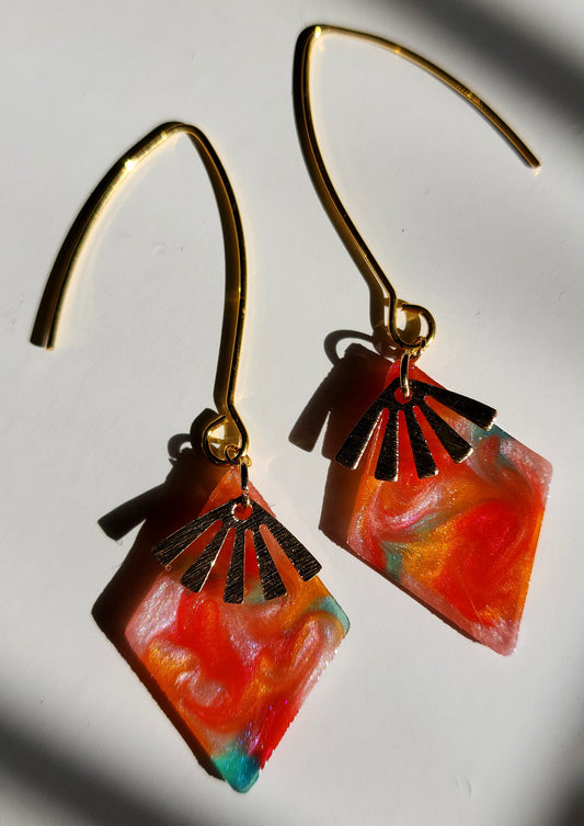 Boucles d'oreilles "Hélios 3"