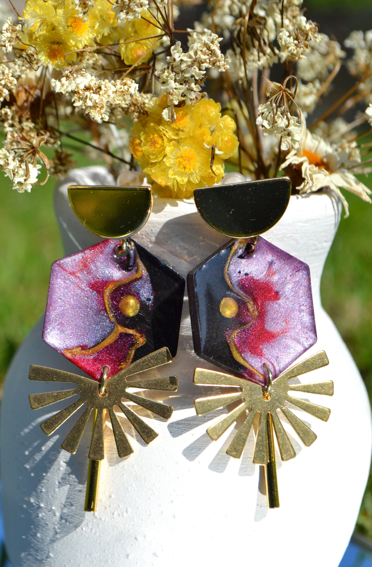 Boucles d'oreille "Perséphone"