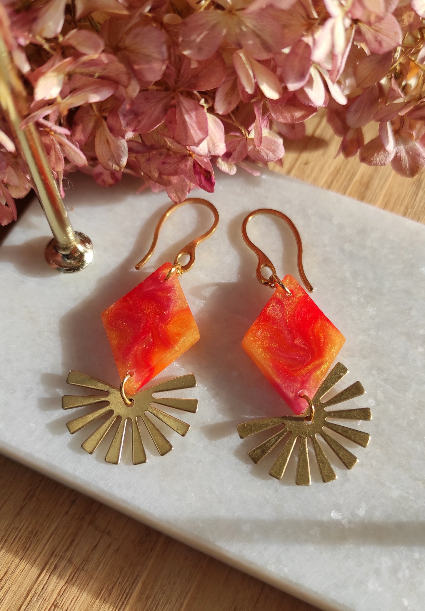 Boucles d'oreilles "Erythie "