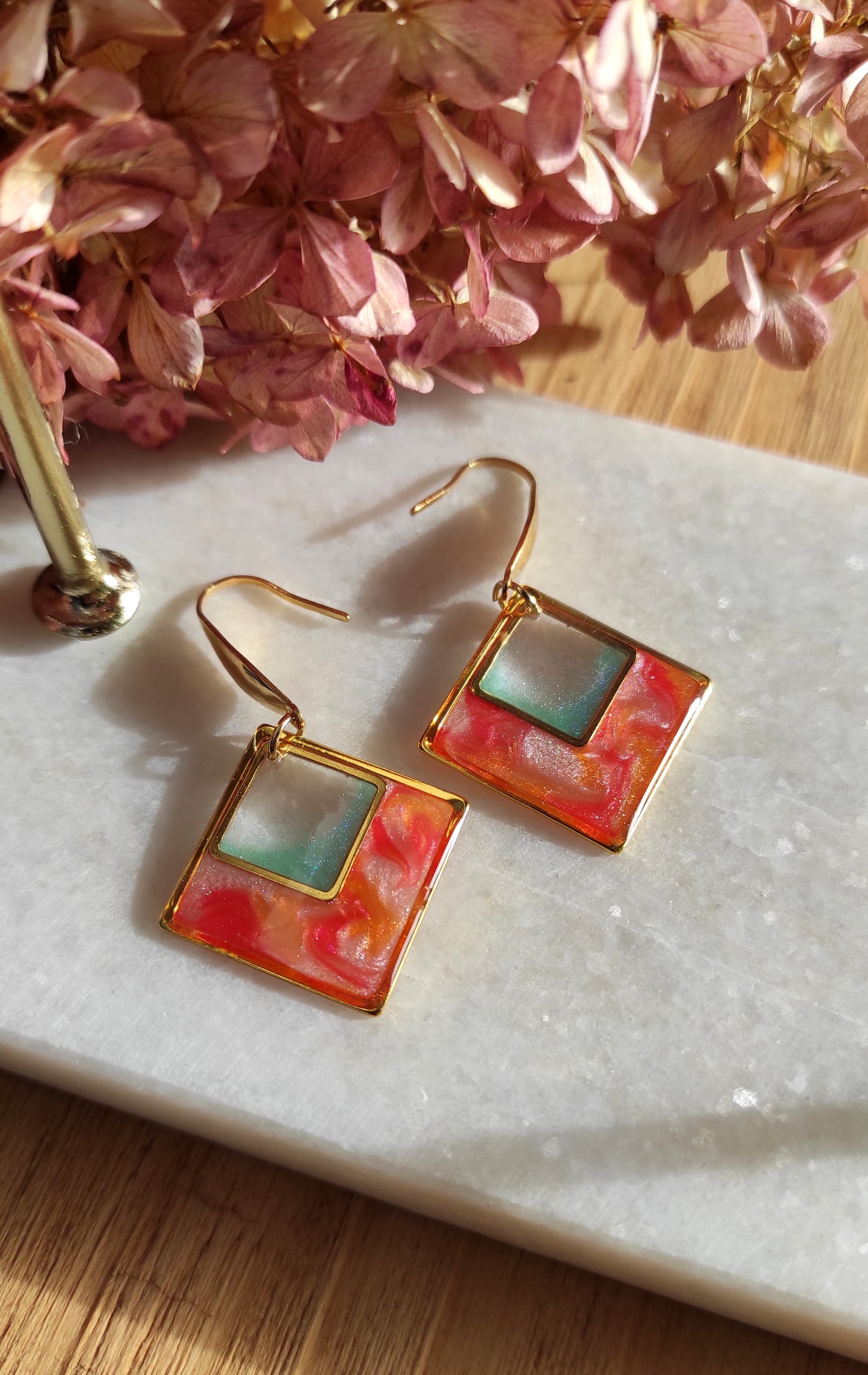 Boucles d'oreilles "Hélios 4"