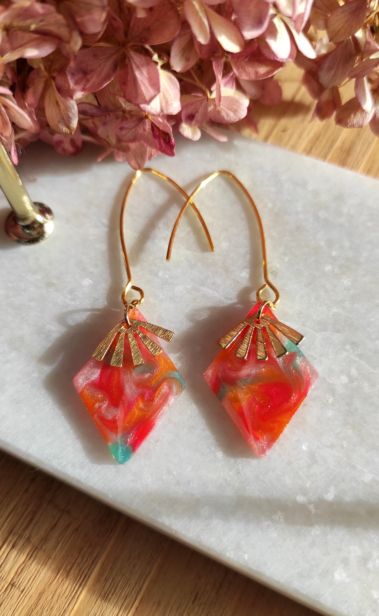 Boucles d'oreilles "Hélios 3"