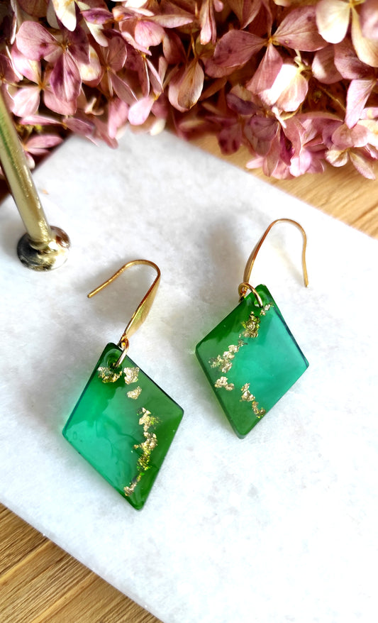 Boucles d'oreilles "Menthé"